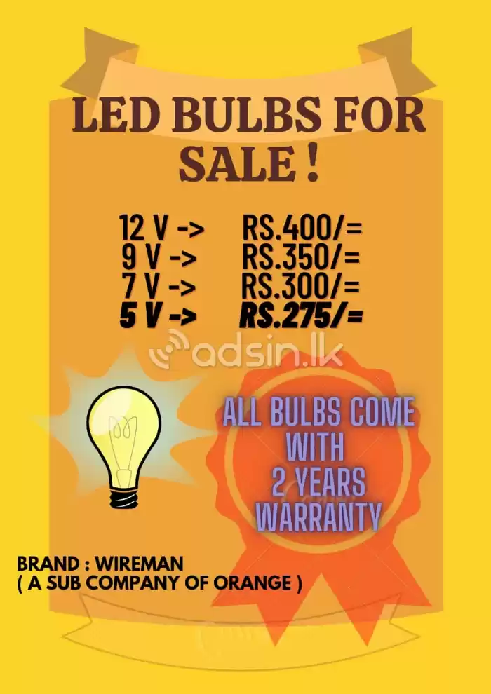 LED BULBS FOR SALE