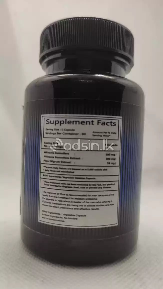 Hammer of Thor Extract 60 Capsules in Sri Lanka 