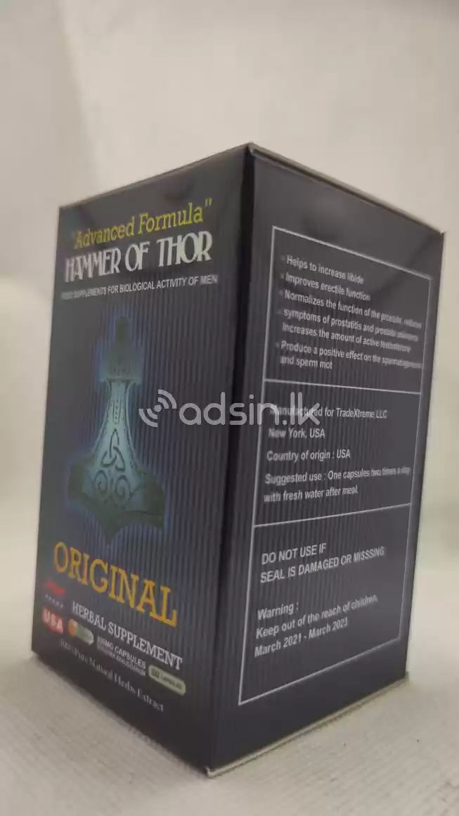 Hammer of Thor Extract 60 Capsules in Sri Lanka 