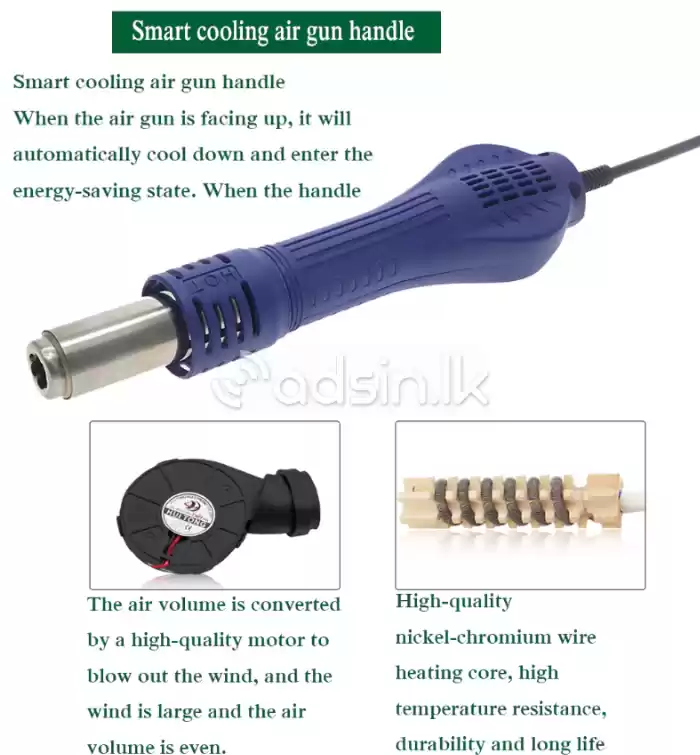 KADA 2018D+ 2 IN 1 SMD REOWRK STATION