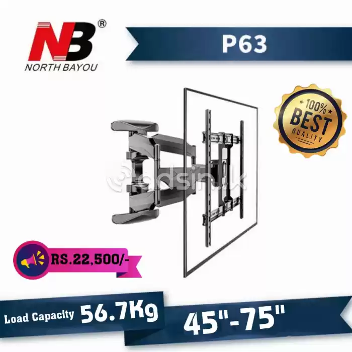 NB-P-63 DOUBLE ARM TV WALL BRACKET 