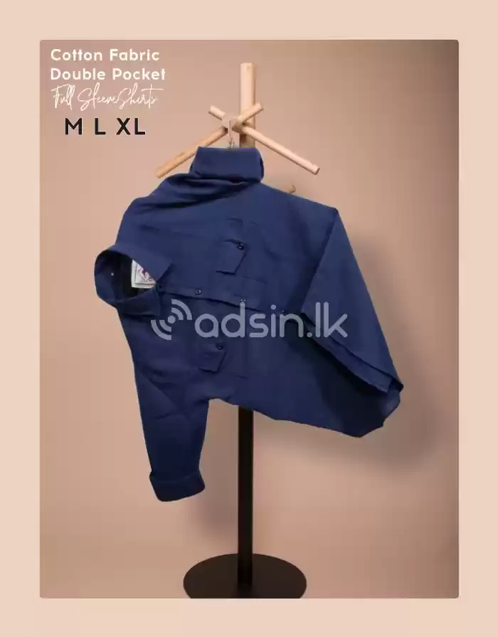 Double pocket cotton full sleave shirt