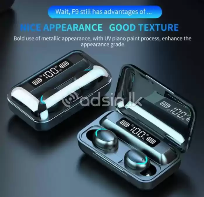 F9 Gaming Ear buds With mini Power bank