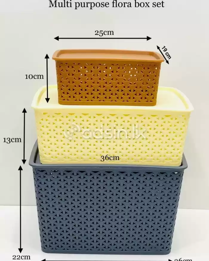 Multi purpose flora storage basket