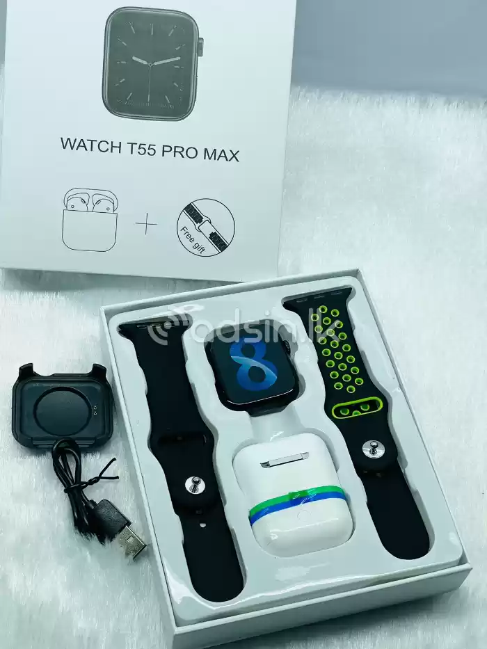T55 Pro Max Smart Watch With Buds