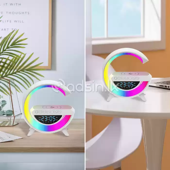 5 in 1 Wireless Charging Morning Alarm Bluetooth Speaker
