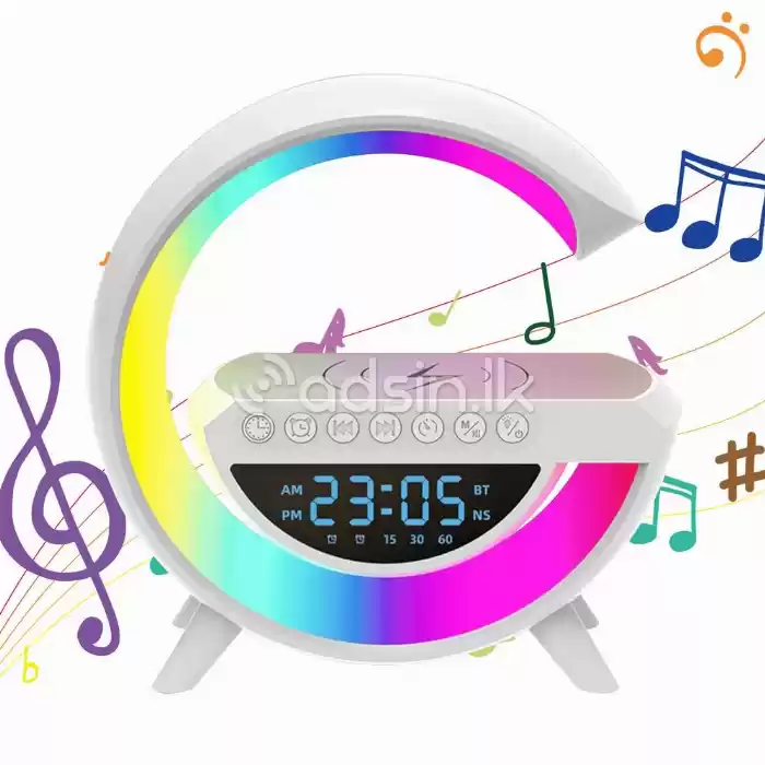 5 in 1 Wireless Charging Morning Alarm Bluetooth Speaker