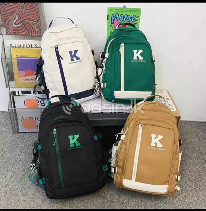 Unisex Nylon Backpacks Solid Middle