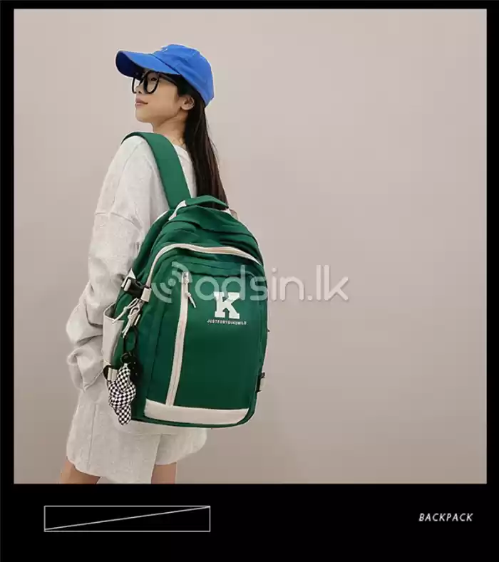 Unisex Nylon Backpacks Solid Middle