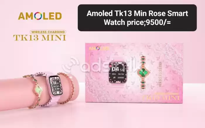 Amoled Tk13 Min Rose Smart Watch