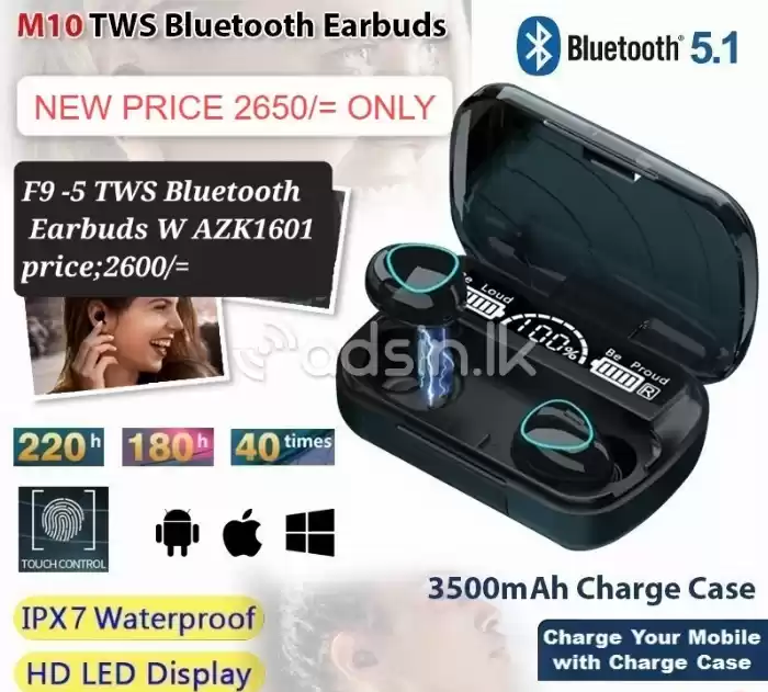 F9 5 Tws Bluetooth Earbuds
