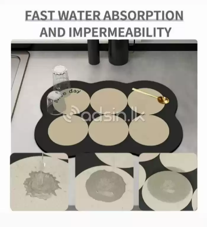 Kitchen absorbent mat