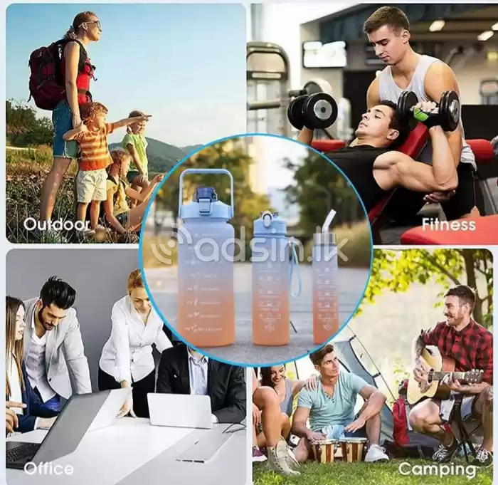 3 in 1 motivational water bottle