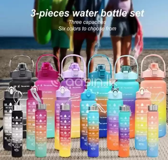 3 in 1 motivational water bottle