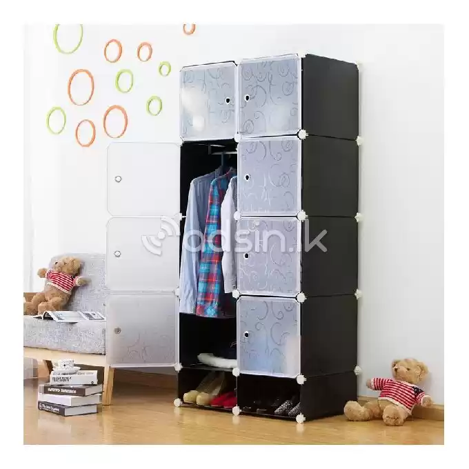 New DIY 8 Doors Cubes Wardrobe + Shoe Rack