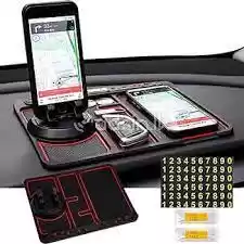 CAR Dashboard MAT Keys Mobile Phone Stand Holder Pad