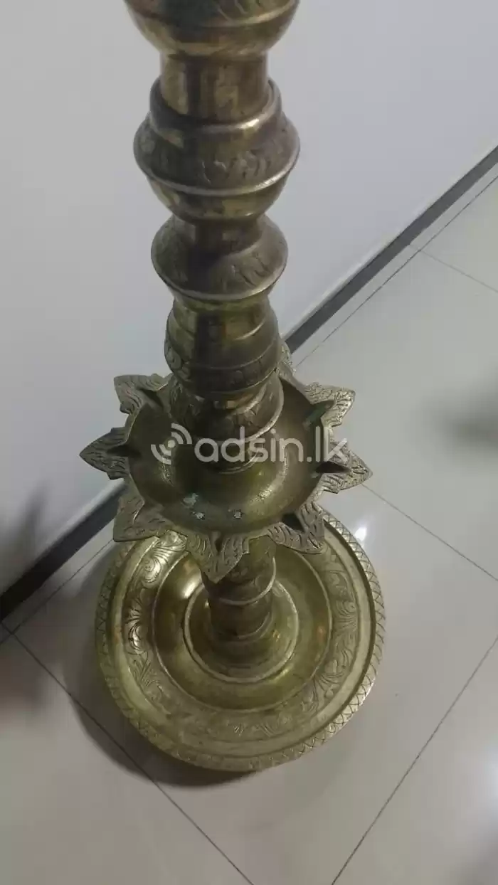 Antique Oil Lamp Brass - kukula Pahana