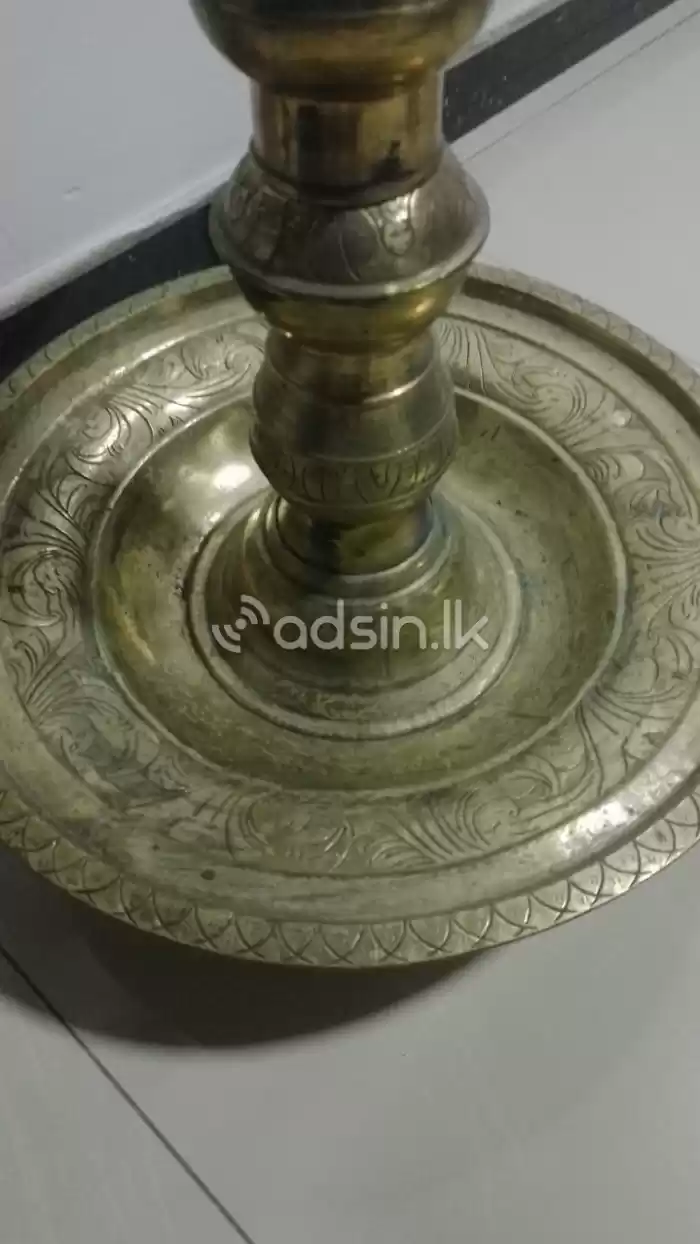 Antique Oil Lamp Brass - kukula Pahana