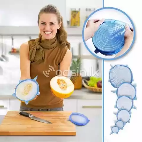 6pcs Silicone Lids Food Grade Quality