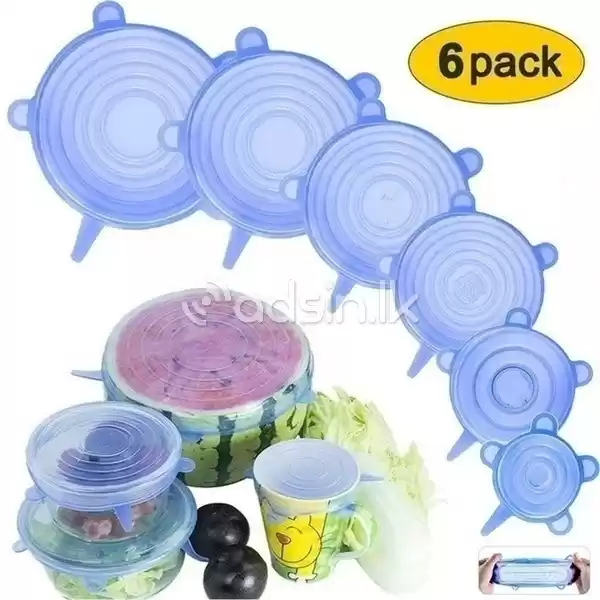 6pcs Silicone Lids Food Grade Quality