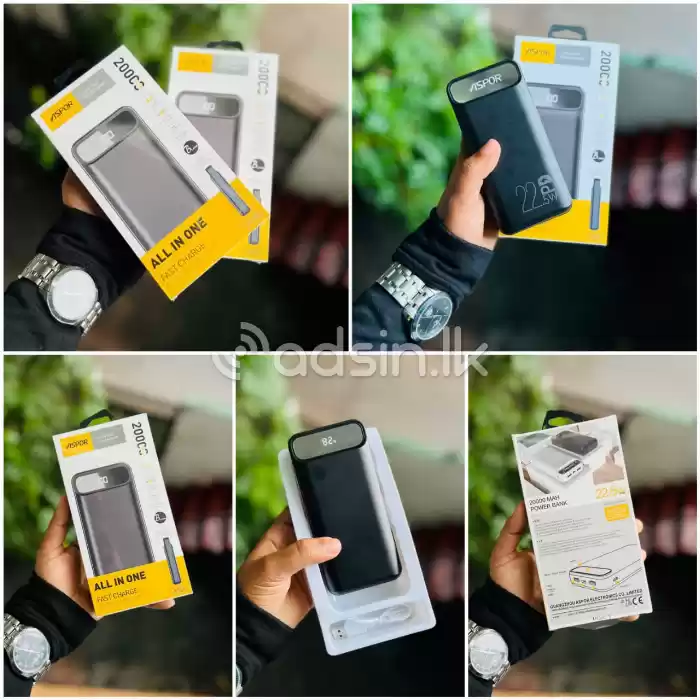 *ASPOR BRANDED POWER BANKS* (10,000mah/ 20,000mah/ 30,000mah/ 40,000mah/ 50,000mah )