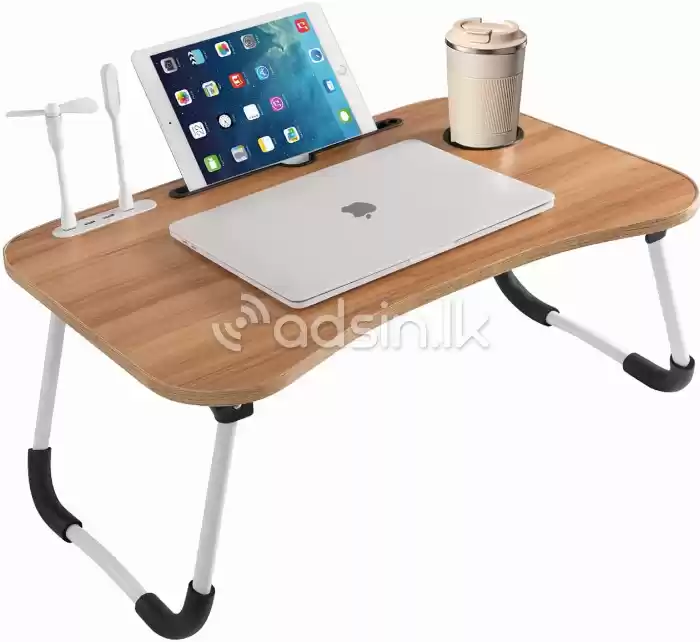 Bed top working Table (Black & Wood)