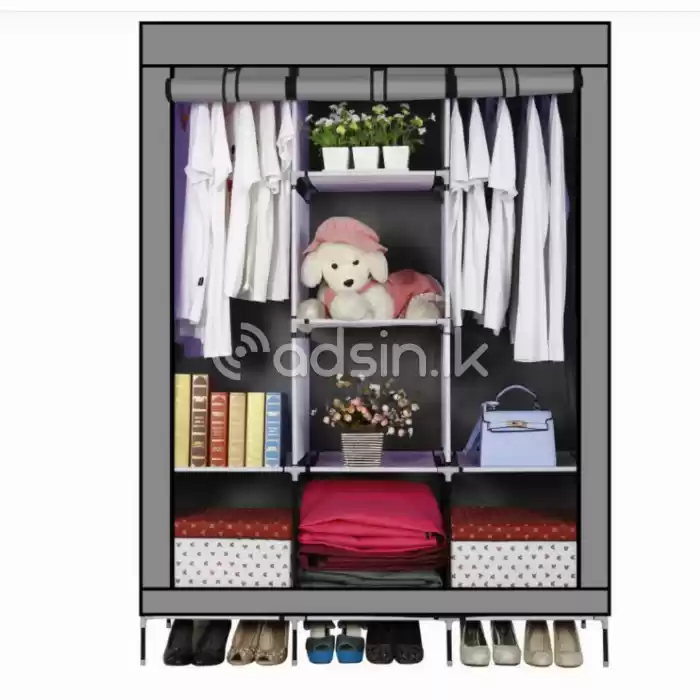 Roll up 3-Colunm Cloth Wardrobe