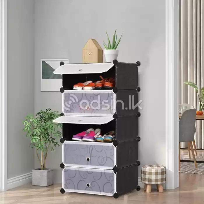 DIY 5-Layer 5-Doors shoe Rack - quality