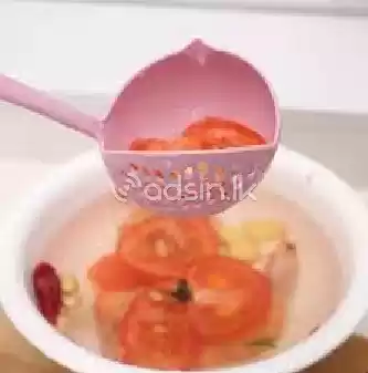 Spoon Soup - 2 In 1 Long Handle Home Strainer