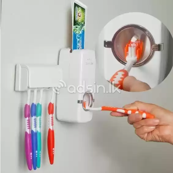 Toothpaste Dispenser 5 Toothbrush Holder