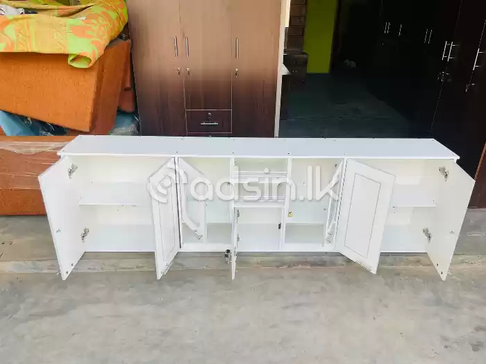 Modern Melamine 7ft Design Pantry Cupboard Set