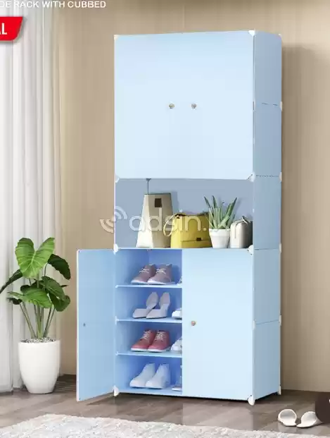 DIY 4 door 8-shoe rack with cubbe 2120