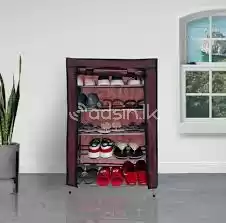 5 layers Shoe Rack - Roll Up Cloth Cover