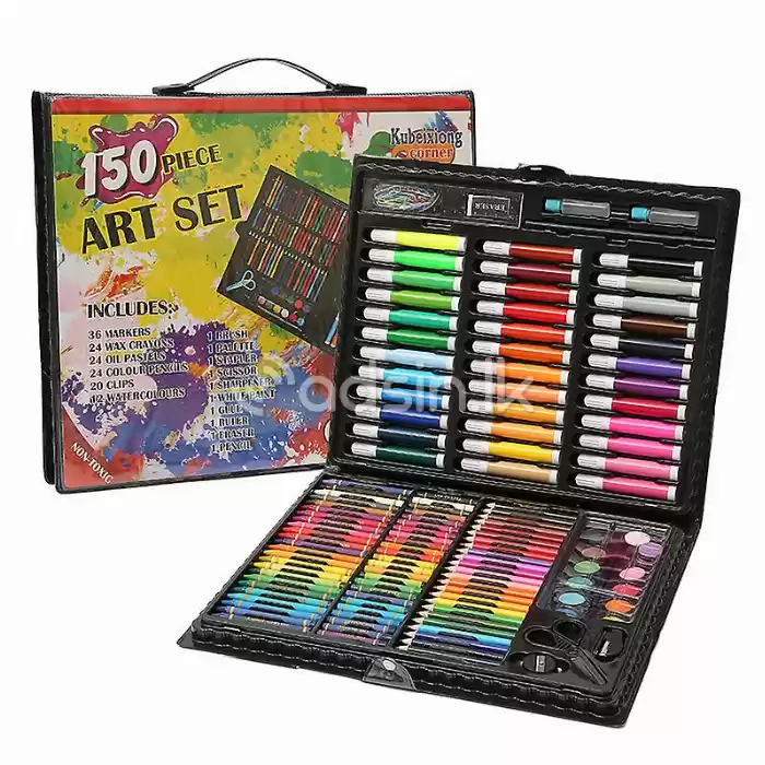 150 Pcs Deluxe Art Set - Artist Drawing Painting & Equipments