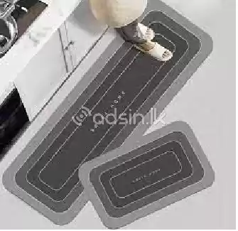 Kitchen 2Pcs Mat Floor - Water Absorption