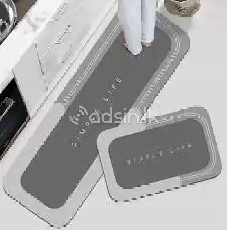Kitchen 2Pcs Mat Floor - Water Absorption