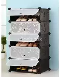 DIY 5 Layer shoe Rack with door-