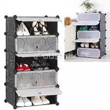 DIY 5 Layer shoe Rack with door-