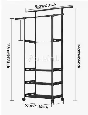 Multifunction - Double Pole Shoe & Hat Rack