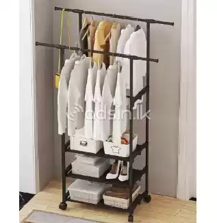 Multifunction - Double Pole Shoe & Hat Rack