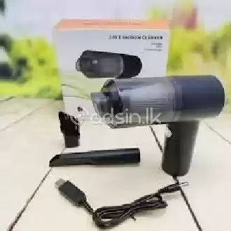 2 in 1 Car Vacuum Cleaner - Portable & Rechargeable