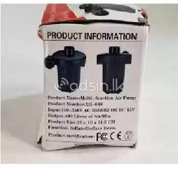 Air Pump Two Way XG-668A -Inflator 3 Nozzles